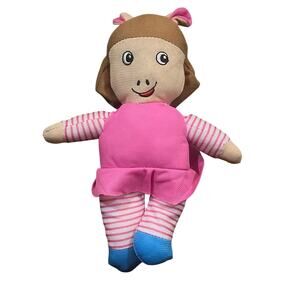 2024 PBS Kids Arthur DW Plush Plushie Toy 9” Stuffed Sister Dora Winifred
